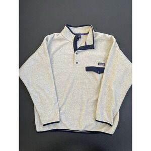 Patagonia Synchilla Men's Snap Pullover Fleece L Beige